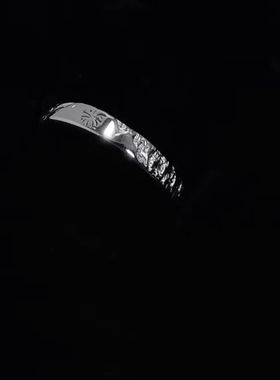 烟花蝶蝴蝶情侣对戒一对