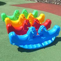 Children Double Stilts Board Baby Indoor Rocking Horse Nursery Plastic Teething Outdoor Amusement Park Home Toys