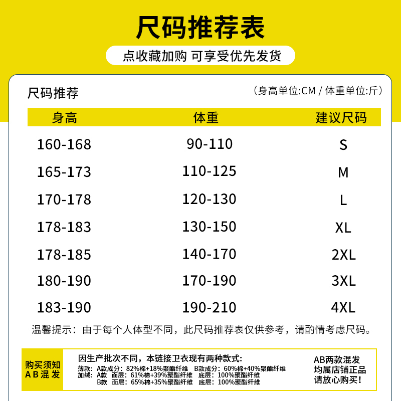 美式卫衣男秋冬款加绒圆领潮牌2024新款宽松青岛即墨男生长袖外套-图3