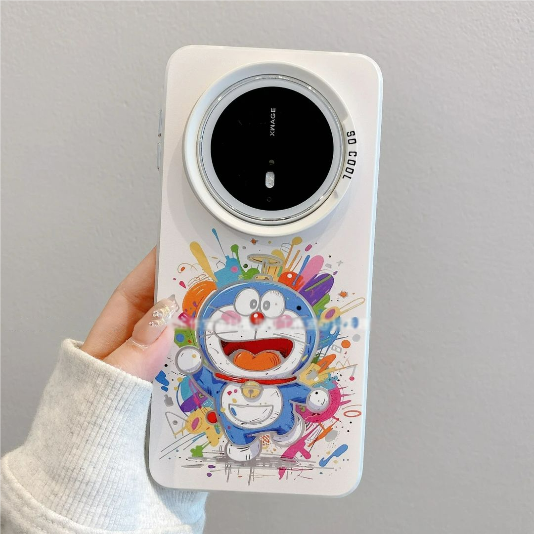 适用华为mate70/60/50pro涂鸦油画风哆啦A梦手机壳华为pura80/70新款nova14/13ins风荣耀300/400磨砂保护套女,淘宝优惠券,粉丝福利购,淘宝优惠卷