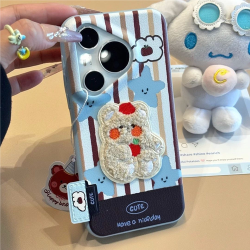 适用iPhone17/16promax可爱小兔手机壳苹果17/16pro新款15/14plus小众findX9/X8情侣mate70/60秋冬小米17软壳 - 图1