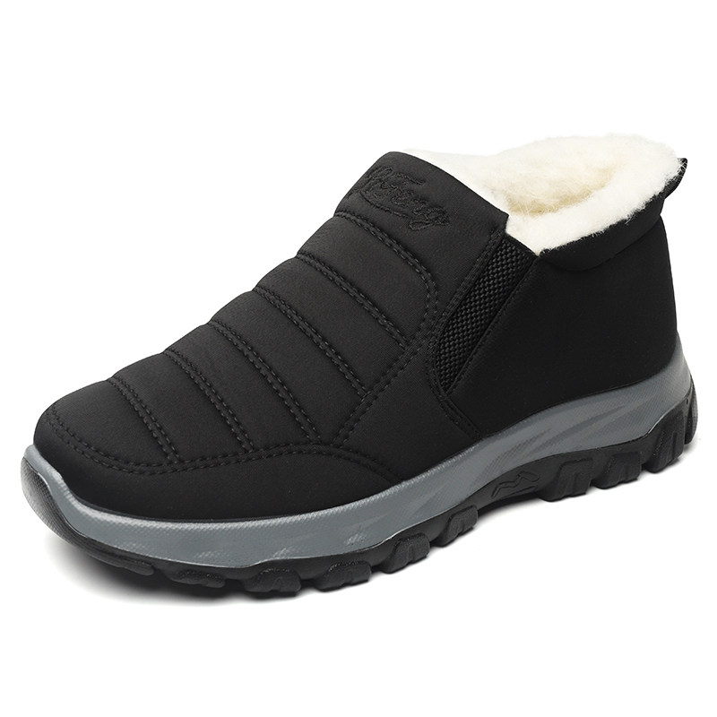 冬季老北京布鞋棉鞋男款老人加绒保暖羊毛鞋防滑休闲爸爸鞋雪地靴,淘宝优惠券,粉丝福利购,淘宝优惠卷