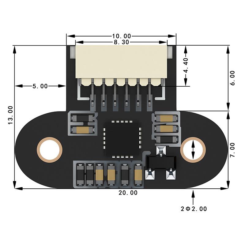 ToF激光测距传感器模块 TOF10120 10-180cm距离传感器串口 I2C-图1