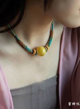 新款全手工编织锁骨炼绳