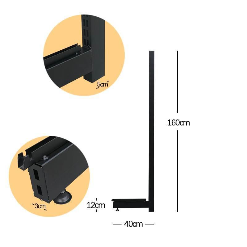 五金货架立柱单面双面定制ab柱衣帽间改造配件高度可以定制 - 图1