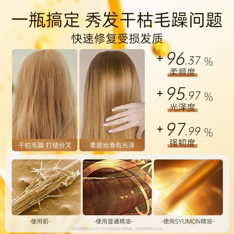 护发精油防开叉护理头发修复改善干枯发质防断发柔顺免洗