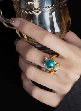 荣纳甄选感温变色狐狸食指戒ins网红轻奢小众欧美饰品高级感戒指