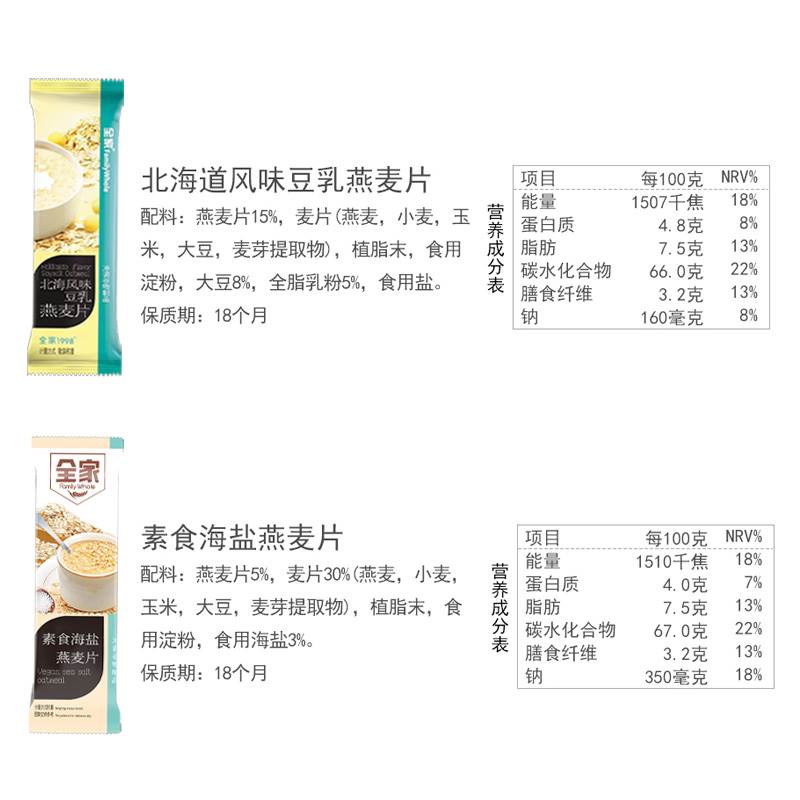 全家五谷粗粮燕麦片20条独立装素食坚果可可散称即冲饮品代早餐 - 图2