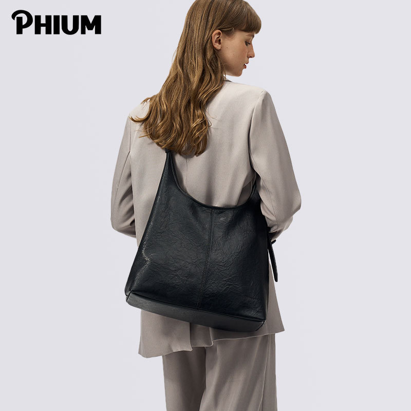 PHIUM®PHIUM包包女斜挎包大包大容量通勤上班女包单肩挎包托特包