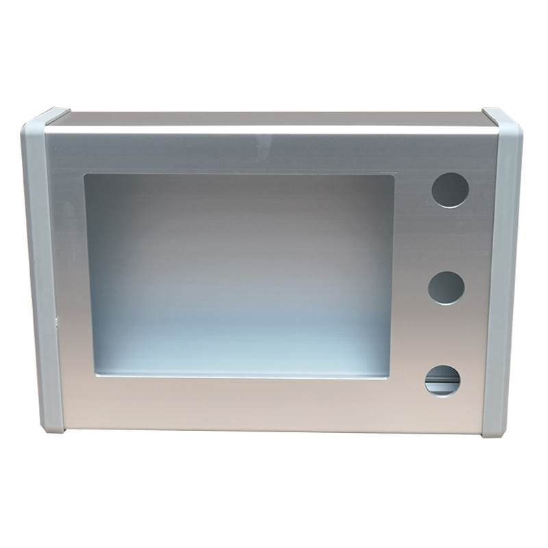 威纶7寸触摸屏安装盒控制箱PLC人机界面电控箱铝合金支架外壳盒子-图2