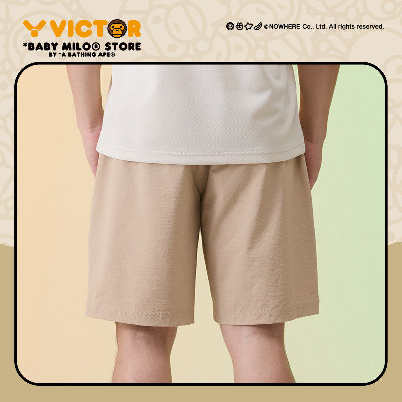 威克多VICTOR胜利羽毛球服BABY MILO联名系列男女运动短裤R-505BM,淘宝优惠券,粉丝福利购,淘宝优惠卷