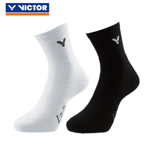 正品VICTOR胜利SK190高筒加厚毛巾底羽毛球袜袜子男女透气吸汗290 - 图3