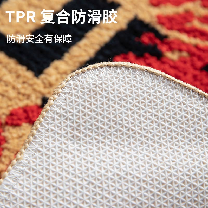 趣味文字防滑椅垫毛绒隔凉生暖办公坐垫餐桌方形椅子垫吸水可机洗