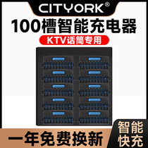 CITYORK 5 rechargeable battery KTV Microphone wireless microphone special large capacity quick charging 100 groove intelligent charger suit rechargeable 5