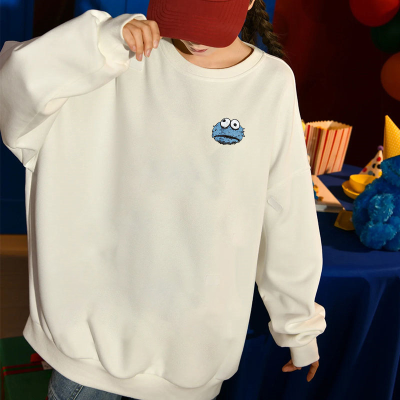 芝麻街联名秋冬季新款连帽卫衣