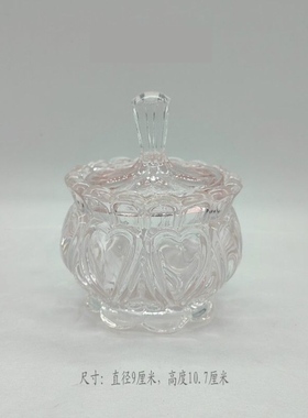 跨境代发欧式轻奢风玻璃糖缸摆件浪漫晚餐婚庆酒店宴会装饰品摆件