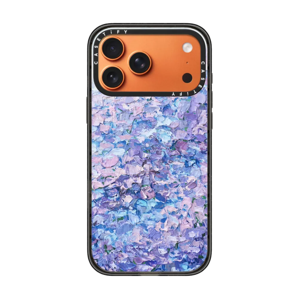 现货CASETiFY夏日渐变蓝紫绣球花适用苹果iPhone17 pro max磁吸手机壳16/15/14小众艺术油画风13高端保护套12,淘宝优惠券,粉丝福利购,淘宝优惠卷