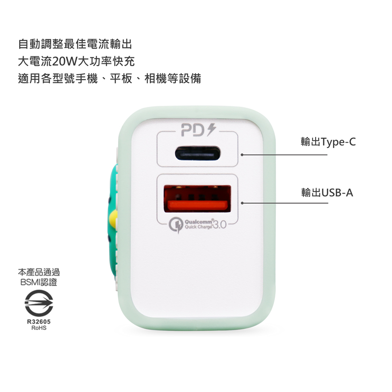 line适用苹果充电器手机快充ipad华为插头多口type-c充电头通用pd - 图1