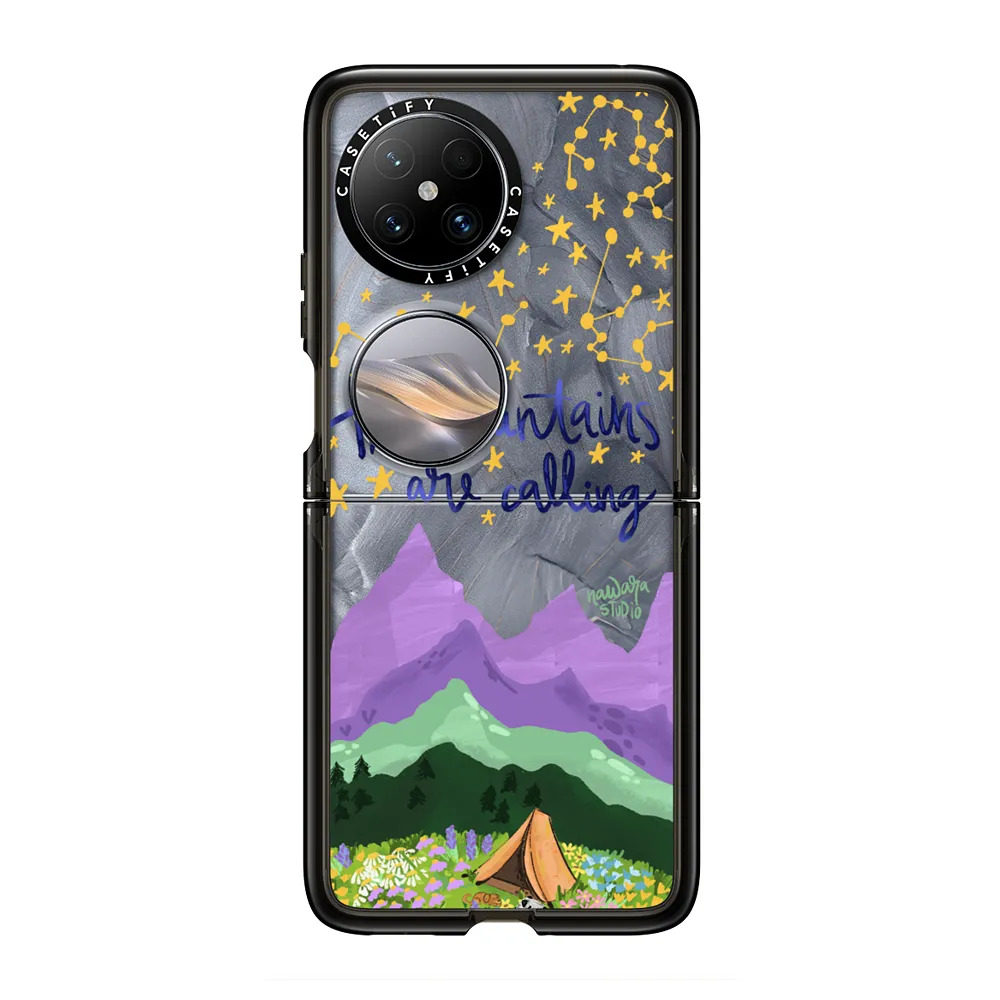 现货CASETiFY群山在呼唤适用于华为Pocket 2/mate60 pro手机壳pro+个性潮牌小众轻奢艺术家ins风防摔保护套