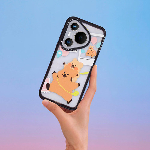CASETiFY香港时尚潮牌透明黑色适用华为Pura P70 Pro手机壳Ultra/p70 pro+个性创意高端全包强韧防摔款保护套 - 图1