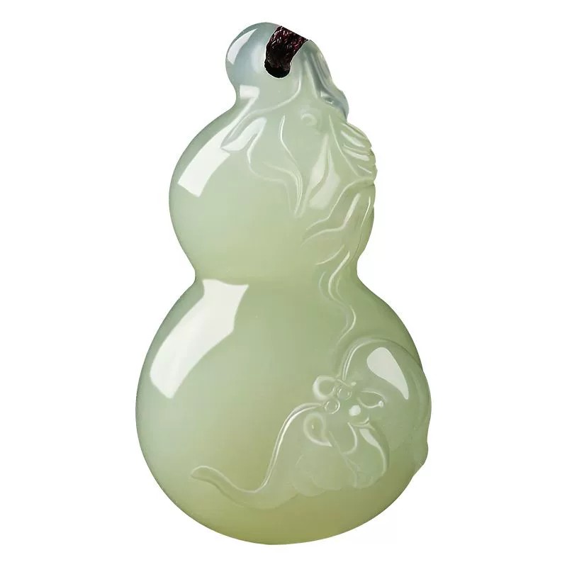 天然和田玉葫芦吊坠玉石玉坠玉佩项链白玉保平安毛衣链挂件女 - 图3