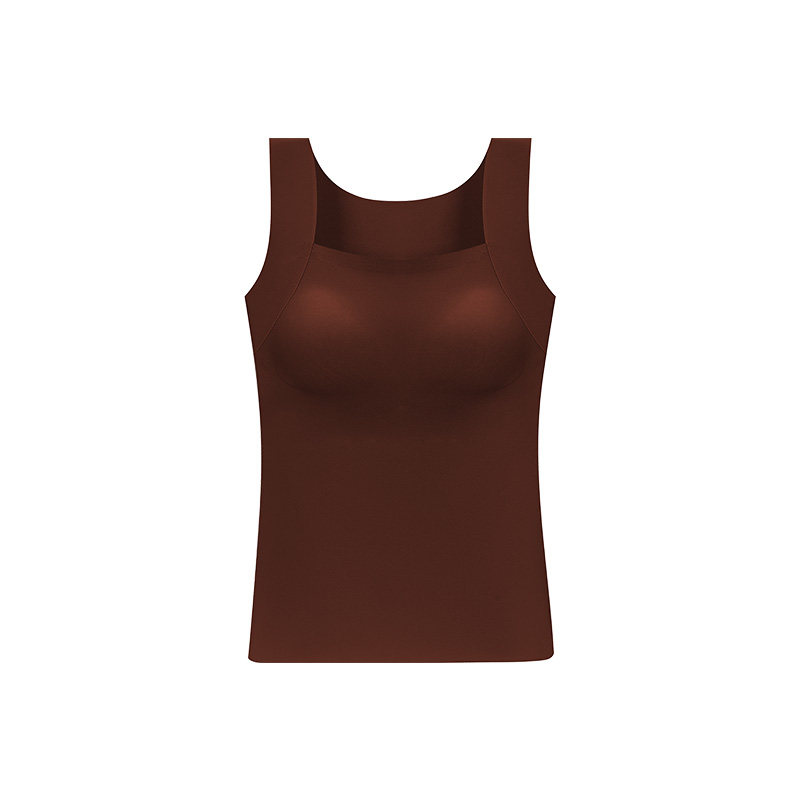 芬腾山茶花保暖背心女款带胸垫无痕发热一体打底上衣肌底内衣冬季,淘宝优惠券,粉丝福利购,淘宝优惠卷