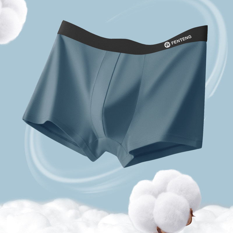 芬腾无痕男士纯棉内裤2025新款青少年男款男生四角平角抗菌短裤头,淘宝优惠券,粉丝福利购,淘宝优惠卷
