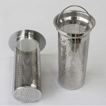Filter cylinder 304 stainless steel filter screen toilet anti-hair floor drain underwater water outfall Road anti-rat net