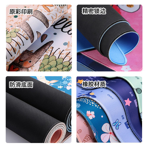 人民教师简约励志超大鼠标垫办公学习书桌垫防滑游戏键盘垫子定制 - 图3
