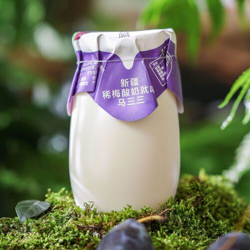 【新疆直发】马三三原味酸奶低温早餐奶益生菌酸奶180g*11罐 - 图3