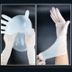 Pull back non-slip durable thickened nitrile extended gloves