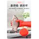 Pull back extra long latex housework gloves with one-piece flocking