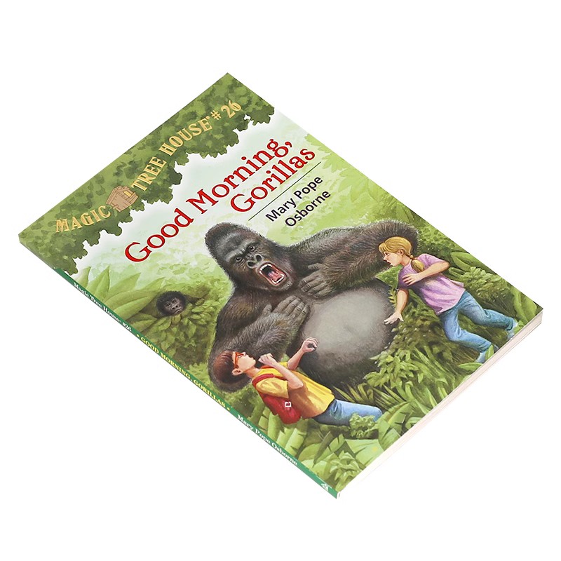 神奇树屋 英文原版 Magic Tree House #26: Good Morning, Gorillas 玛丽波奥斯本 青少年课外英语阅读读物 桥梁书章节书 平装 - 图1