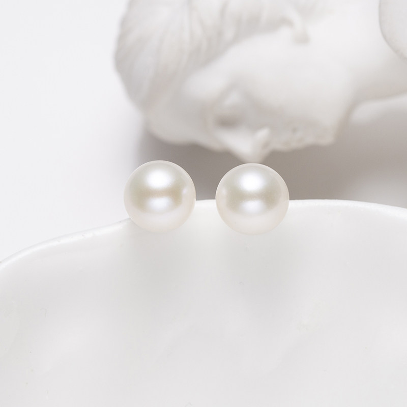 Audrey Pearl18K金淡水珍珠耳饰6.5mm V201-D472,淘宝优惠券,粉丝福利购,淘宝优惠卷