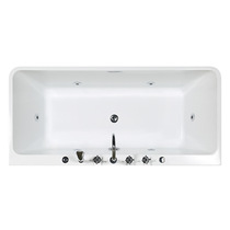 New Pint Rectangular Massage Surf Bathtub Acrylic Constant Temperature Home Wash Basin Hotel Minjuku Independent double