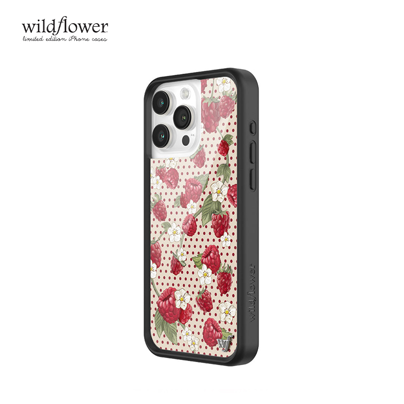 Wildflower树莓波点手机壳Raspberry Polka Dot适用苹果iPhone15/14/Pro/Max硬壳全包保护硅胶防摔欧美时尚wf - 图2