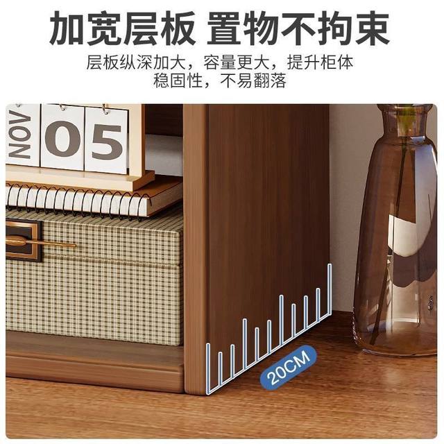 Desktop bookshelves shelf table household storage rack bedroom cabinet student desk shelf multi-layer simple bookcase
