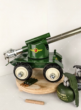 新款大炮过年坦克式四轮放炮连发神器鞭炮摆件减震手工连环意大利