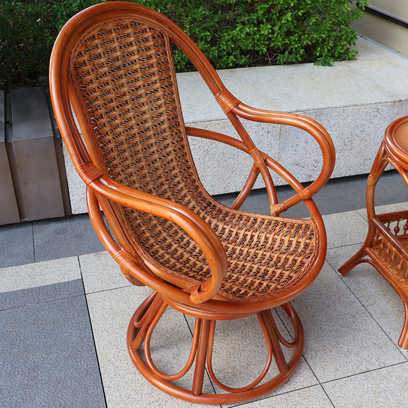 古典茶几藤椅家用客厅单人靠背椅休闲三件套真藤椅子茶几高背转椅,淘宝优惠券,粉丝福利购,淘宝优惠卷