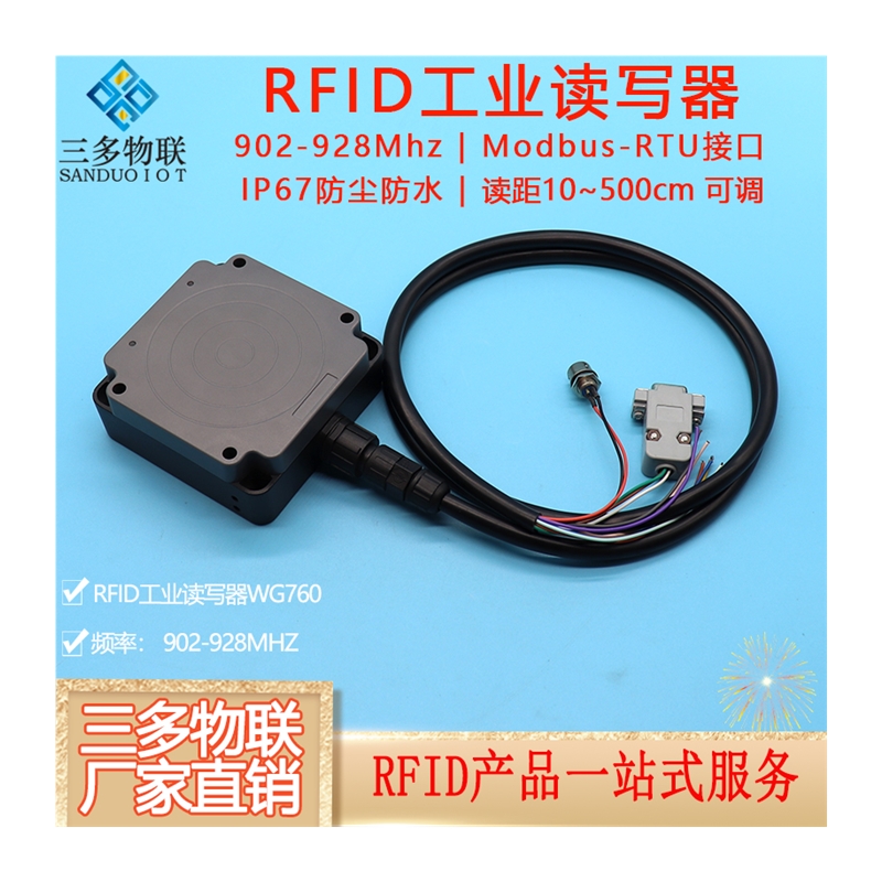 RFID工业读写器modbus接PLC超高频UHF射频识别915M一体机产线管理 - 图3