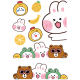 Little Rabbit Electric Car Sticker Cute Waterproof Sunscreen No. 9 Electric Car Modified Sticker Helmet Decorative Sticker