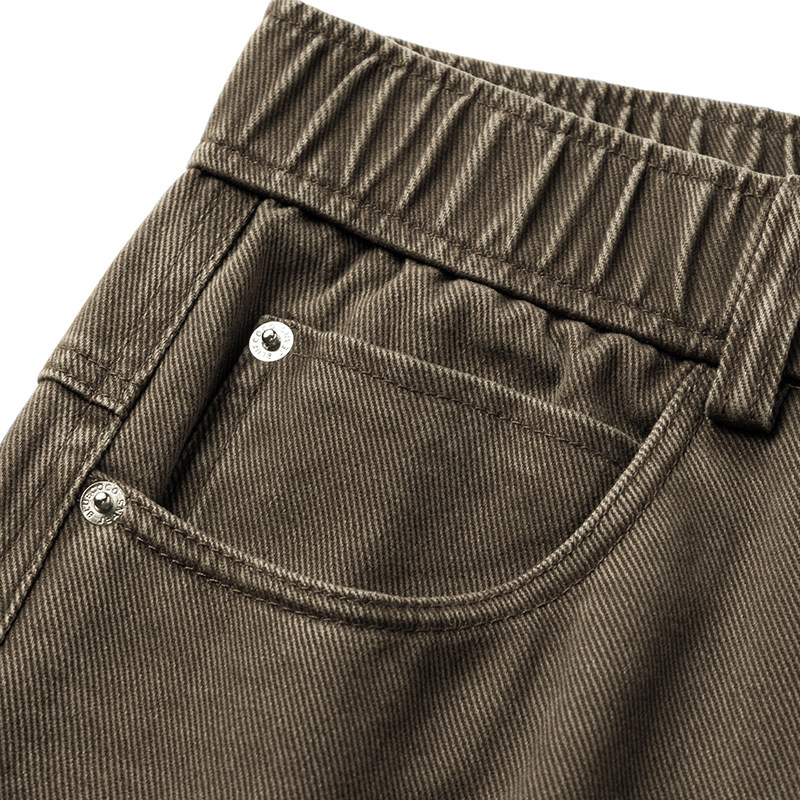 高端斜纹复古精梳纯棉加绒休闲裤男士2025新款宽松直筒裤男工装裤,淘宝优惠券,粉丝福利购,淘宝优惠卷