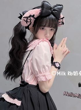 奶兔姬*粉蕾小美/ 可爱Melody蝴蝶结发箍y2k少女美乐帝头饰卡通