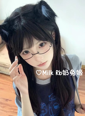 奶兔姬*黑糖喵喵/ 手作猫耳软妹可爱萌jk发饰兽耳Lolita女仆发箍