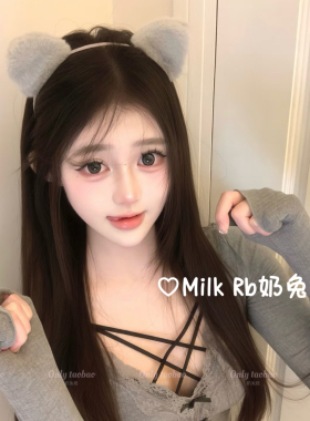 奶兔姬*云朵喵/ 可爱猫耳发箍猫咪头箍洗脸超仙纯欲拍照毛绒头饰