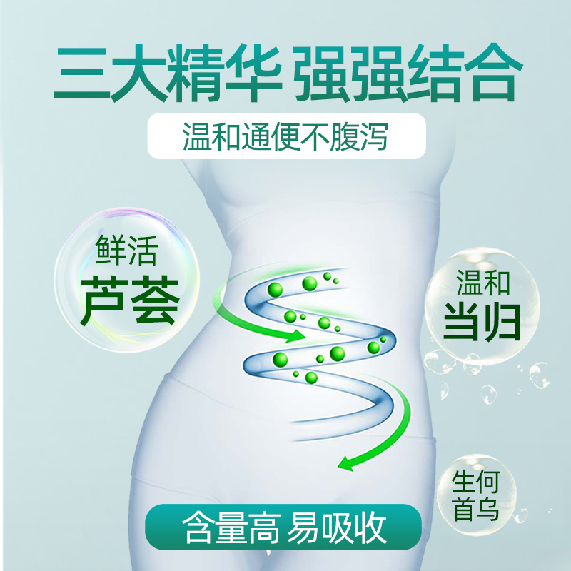 仁和当归芦荟胶囊改善便秘者排宿便润肠通便排便大人调理肠胃正品
