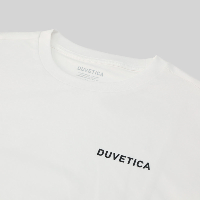 DUVETICA 春夏户外运动透汽男女情侣LOGO标识T恤 VXRSF0343,淘宝优惠券,粉丝福利购,淘宝优惠卷