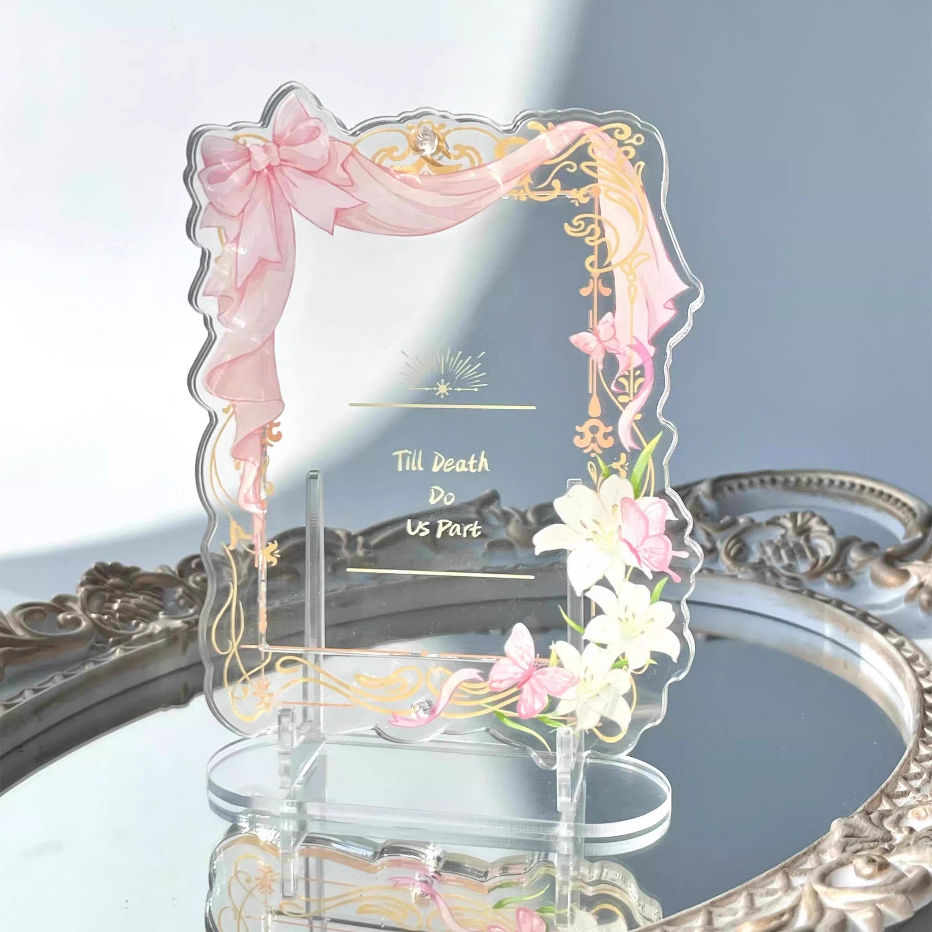 绝美亚克力卡框谷美展示架清透高颜值拍立得小卡收纳展示相框立牌,淘宝优惠券,粉丝福利购,淘宝优惠卷