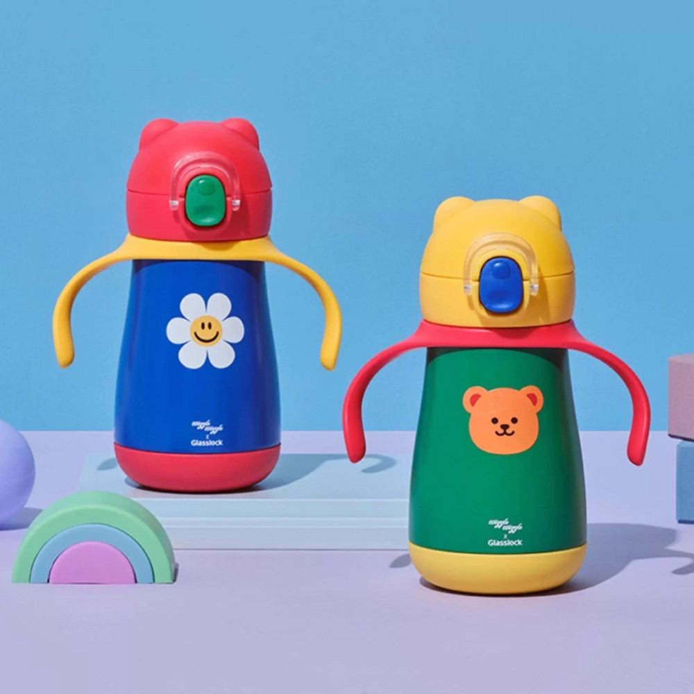 Glasslock&wigglewiggle联名儿童保温杯吸管直饮水杯幼儿园水壶,淘宝优惠券,粉丝福利购,淘宝优惠卷