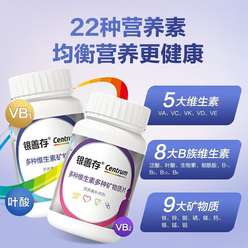 银善存中老年女士复合维生素160片补维生素b族维生素c维生素e正品,淘宝优惠券,粉丝福利购,淘宝优惠卷